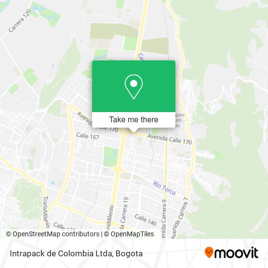 Mapa de Intrapack de Colombia Ltda