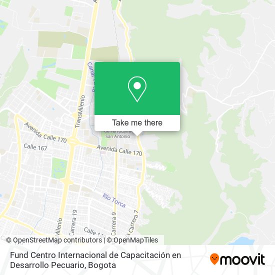 Fund Centro Internacional de Capacitación en Desarrollo Pecuario map