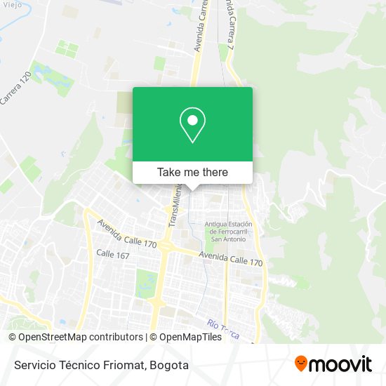 Servicio Técnico Friomat map