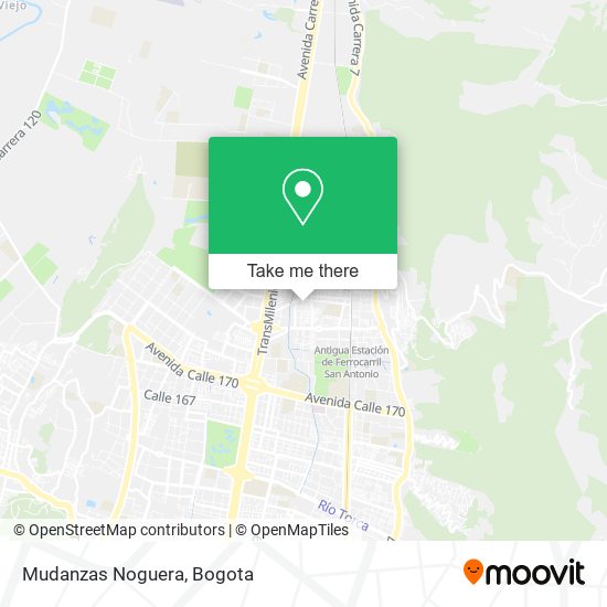 Mudanzas Noguera map
