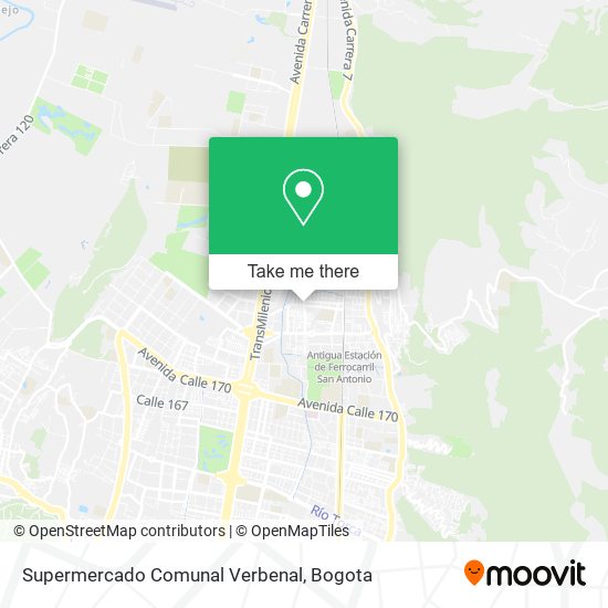 Supermercado Comunal Verbenal map