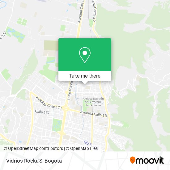 Vidrios Rocka'S map