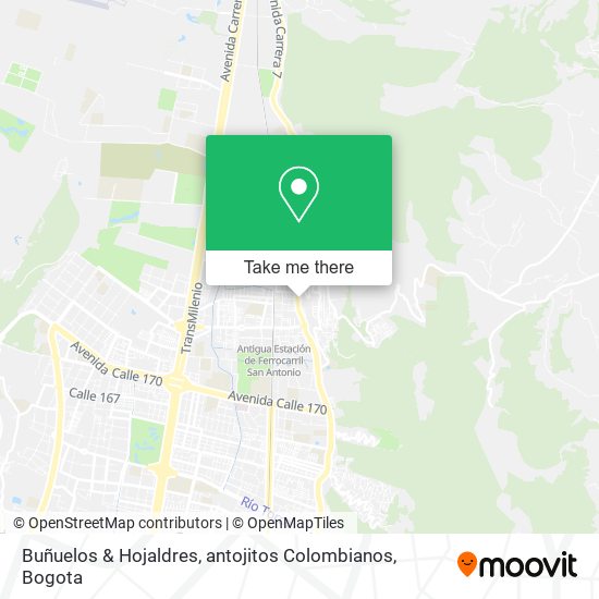 Buñuelos & Hojaldres, antojitos Colombianos map