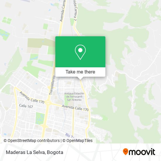 Maderas La Selva map