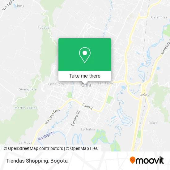 Tiendas Shopping map