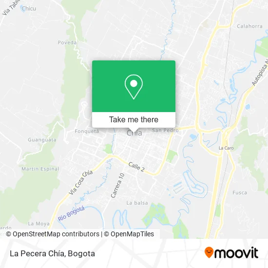 La Pecera Chía map