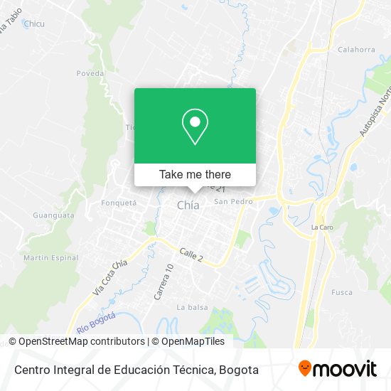 Mapa de Centro Integral de Educación Técnica