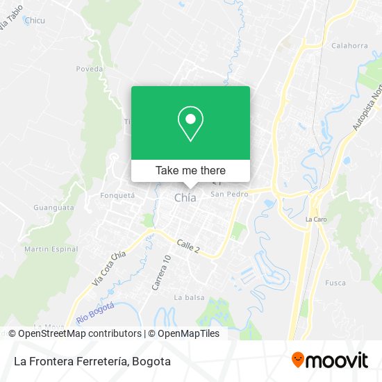 La Frontera Ferretería map