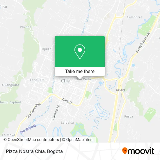 Pizza Nostra Chía map