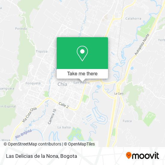 Las Delicias de la Nona map