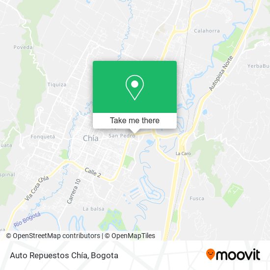 Auto Repuestos Chía map