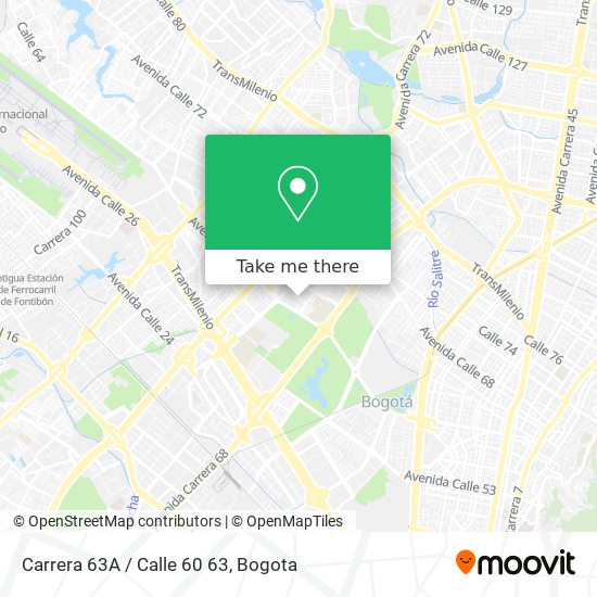 Carrera 63A / Calle 60 63 map