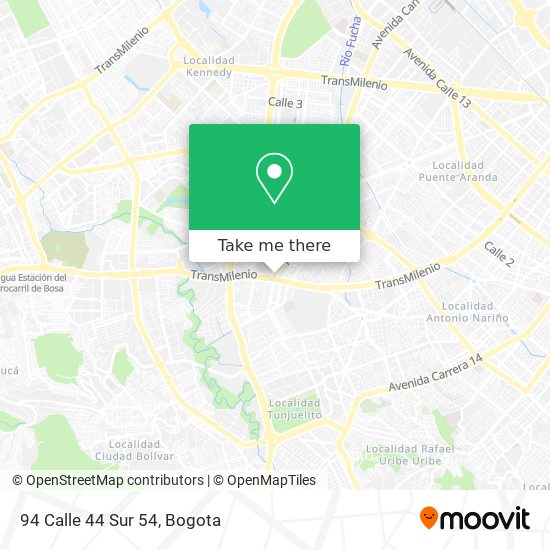 Mapa de 94 Calle 44 Sur 54