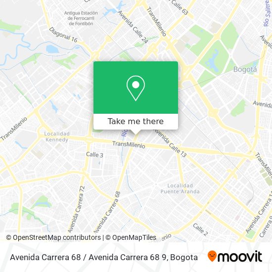 Avenida Carrera 68 / Avenida Carrera 68 9 map