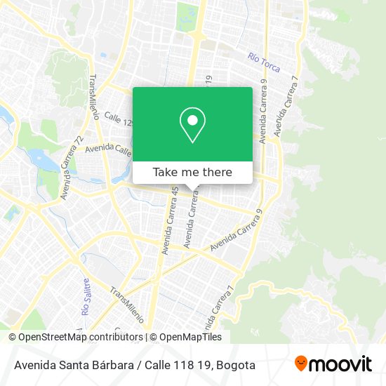 Mapa de Avenida Santa Bárbara / Calle 118 19