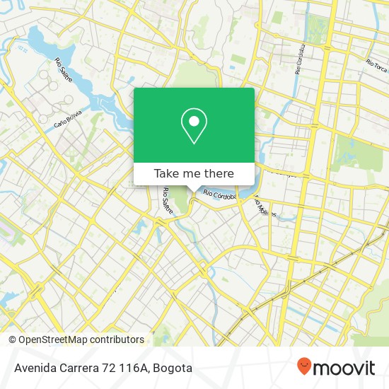 Avenida Carrera 72 116A map