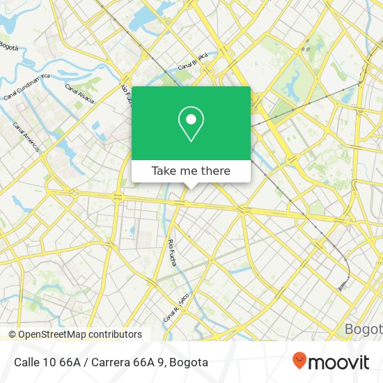 Calle 10 66A / Carrera 66A 9 map