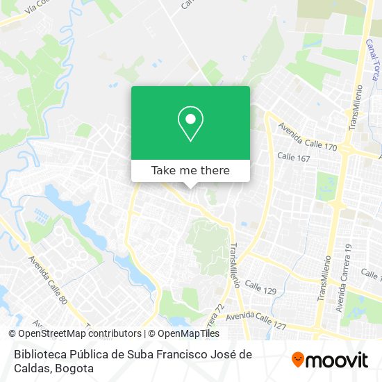 Biblioteca Pública de Suba Francisco José de Caldas map