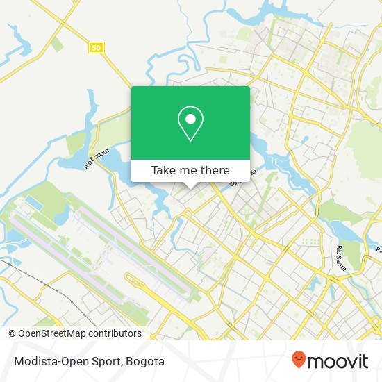 Modista-Open Sport map