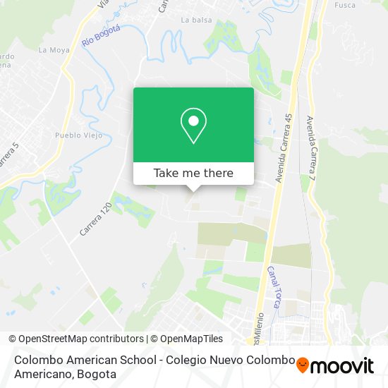 Colombo American School - Colegio Nuevo Colombo Americano map