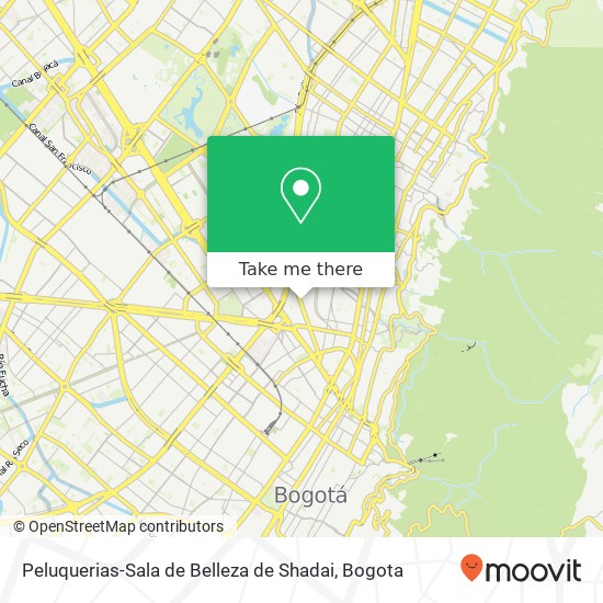 Peluquerias-Sala de Belleza de Shadai map