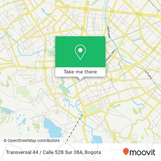 Mapa de Transversal 44 / Calle 52B Sur 38A