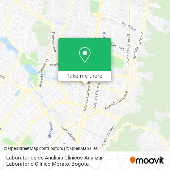 Mapa de Laboratorios de Analisis Clinicos-Analizar Laboratorio Clínico Morato
