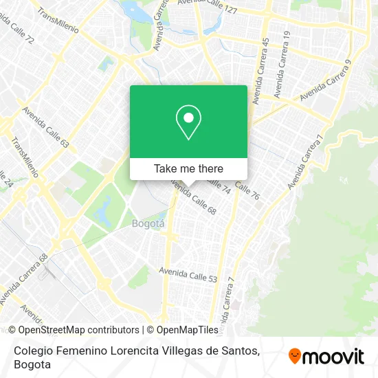 Mapa de Colegio Femenino Lorencita Villegas de Santos