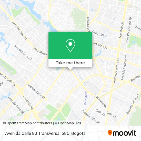 Mapa de Avenida Calle 80 Transversal 68C