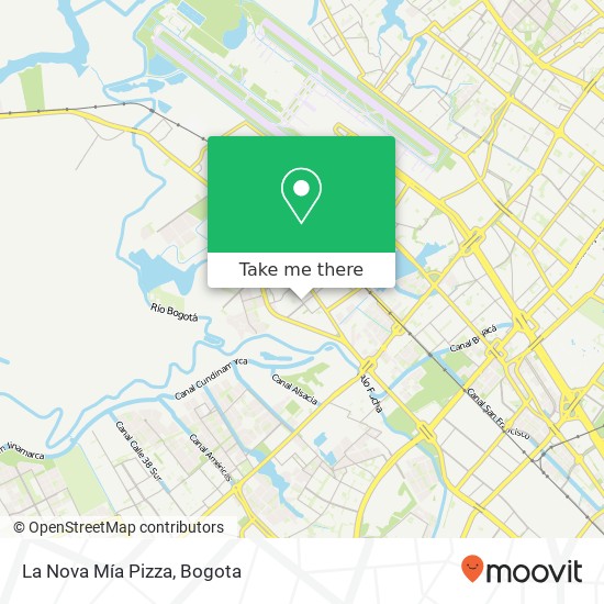 La Nova Mía Pizza map