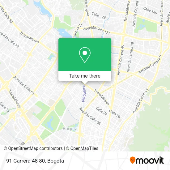 91 Carrera 48 80 map
