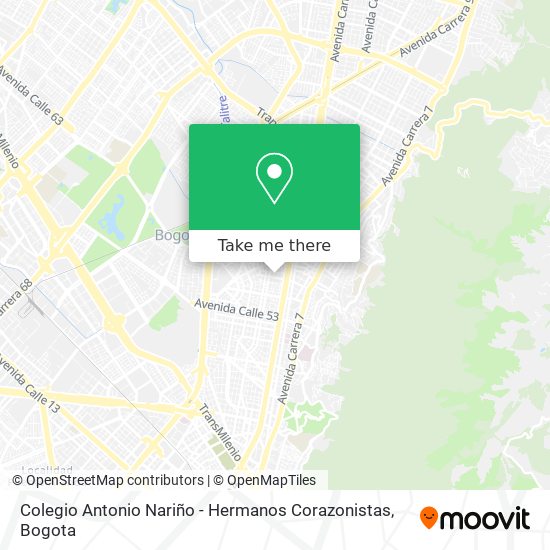 Colegio Antonio Nariño - Hermanos Corazonistas map