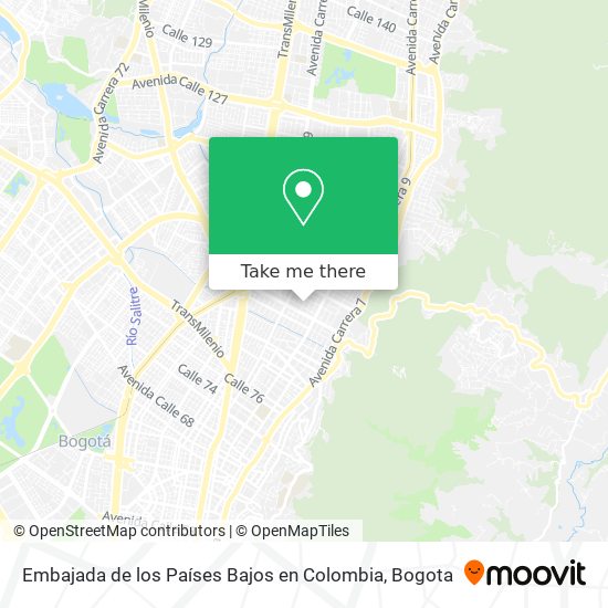 Embajada de los Países Bajos en Colombia map