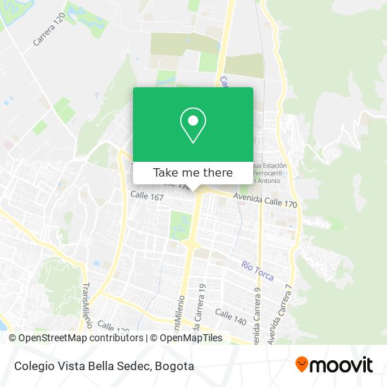 Colegio Vista Bella Sedec map