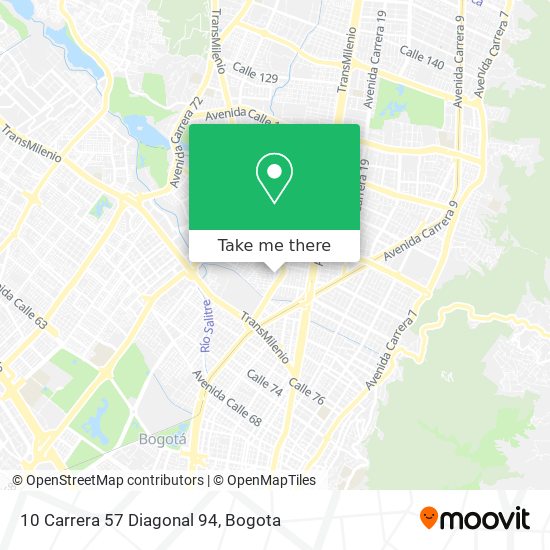 10 Carrera 57 Diagonal 94 map