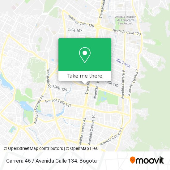 Carrera 46 / Avenida Calle 134 map