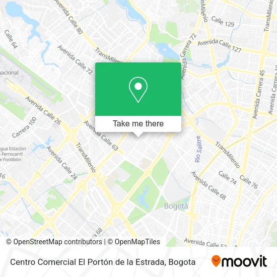 Mapa de Centro Comercial El Portón de la Estrada