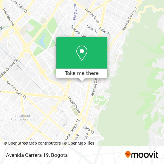 Mapa de Avenida Carrera 19