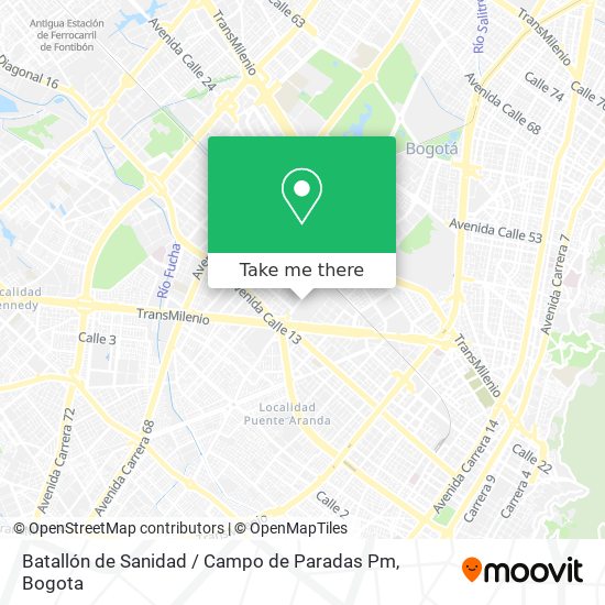 Batallón de Sanidad / Campo de Paradas Pm map