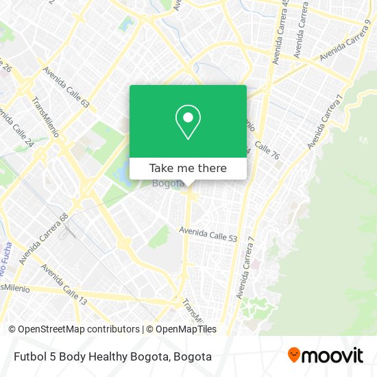 Futbol 5 Body Healthy Bogota map