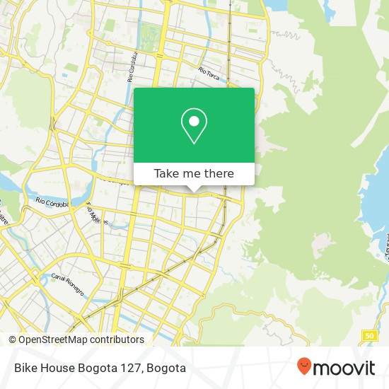 Mapa de Bike House Bogota 127