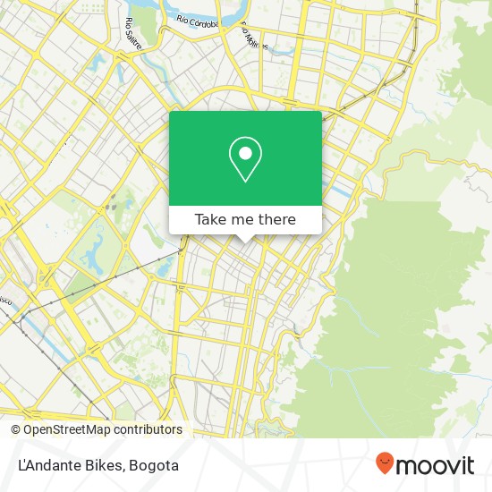 L'Andante Bikes map