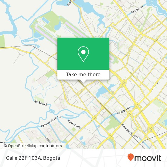 Calle 22F 103A map