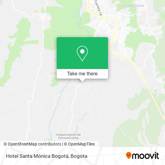 Mapa de Hotel Santa Mónica Bogotá