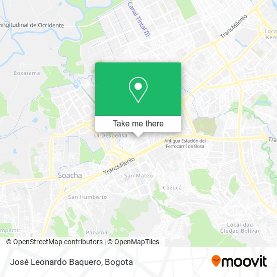 José Leonardo Baquero map