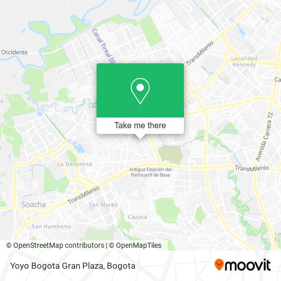 Mapa de Yoyo Bogota Gran Plaza