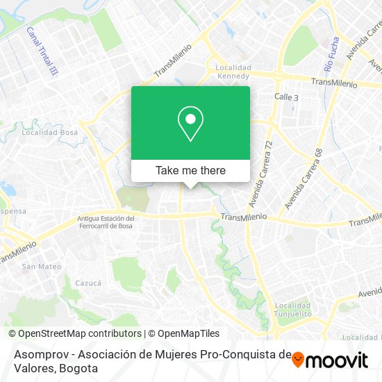 Asomprov - Asociación de Mujeres Pro-Conquista de Valores map