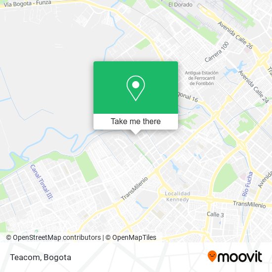 Teacom map