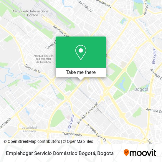 Emplehogar Servicio Doméstico Bogotá map