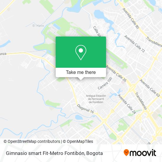 Gimnasio smart Fit-Metro Fontibón map